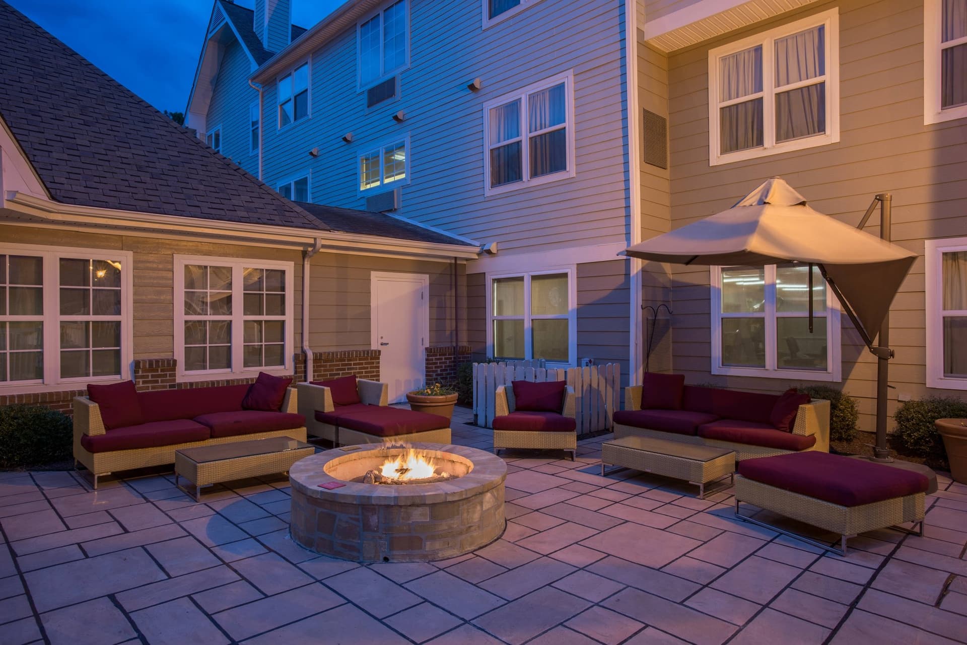Covered patio with ocean view