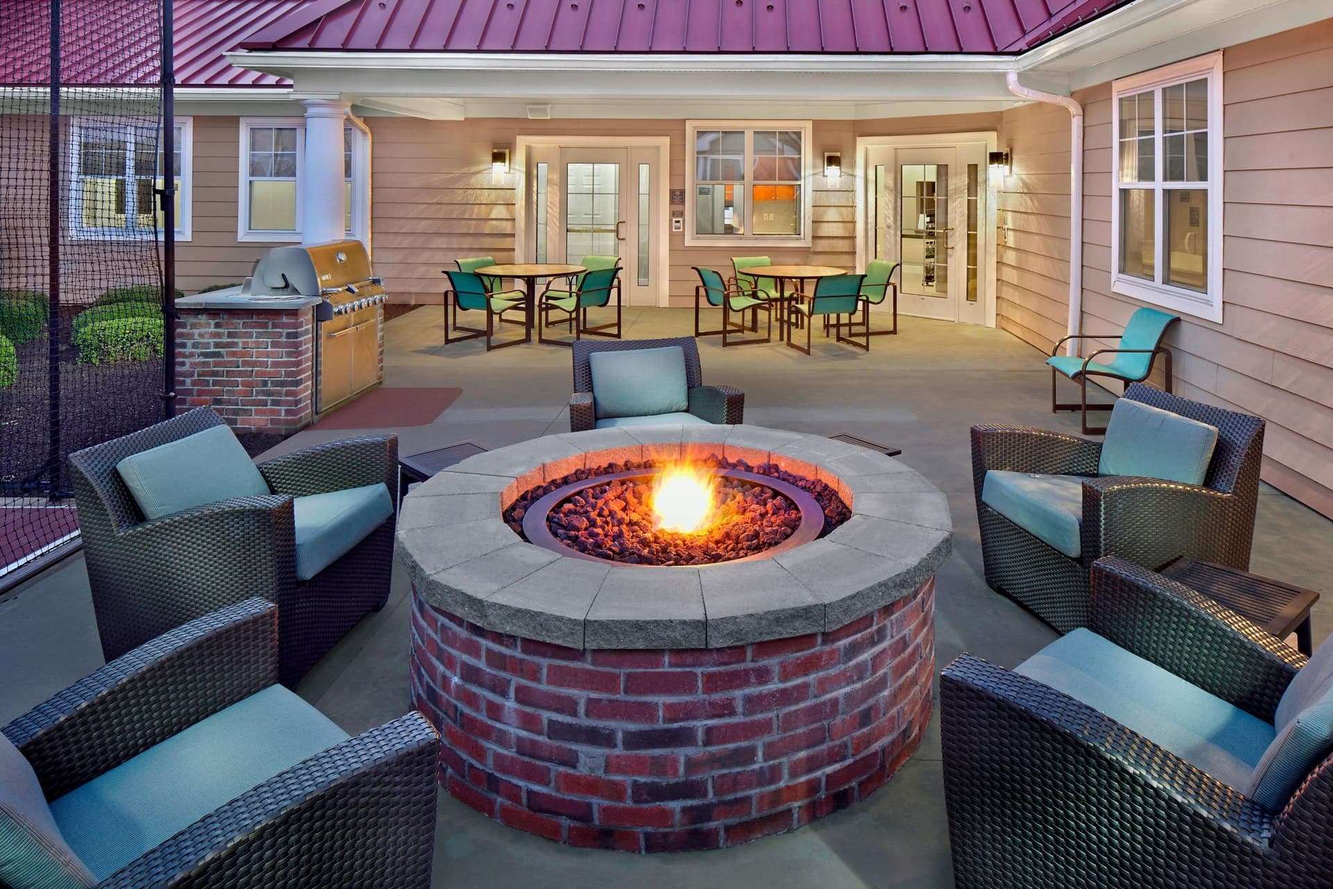 Covered patio with ocean view
