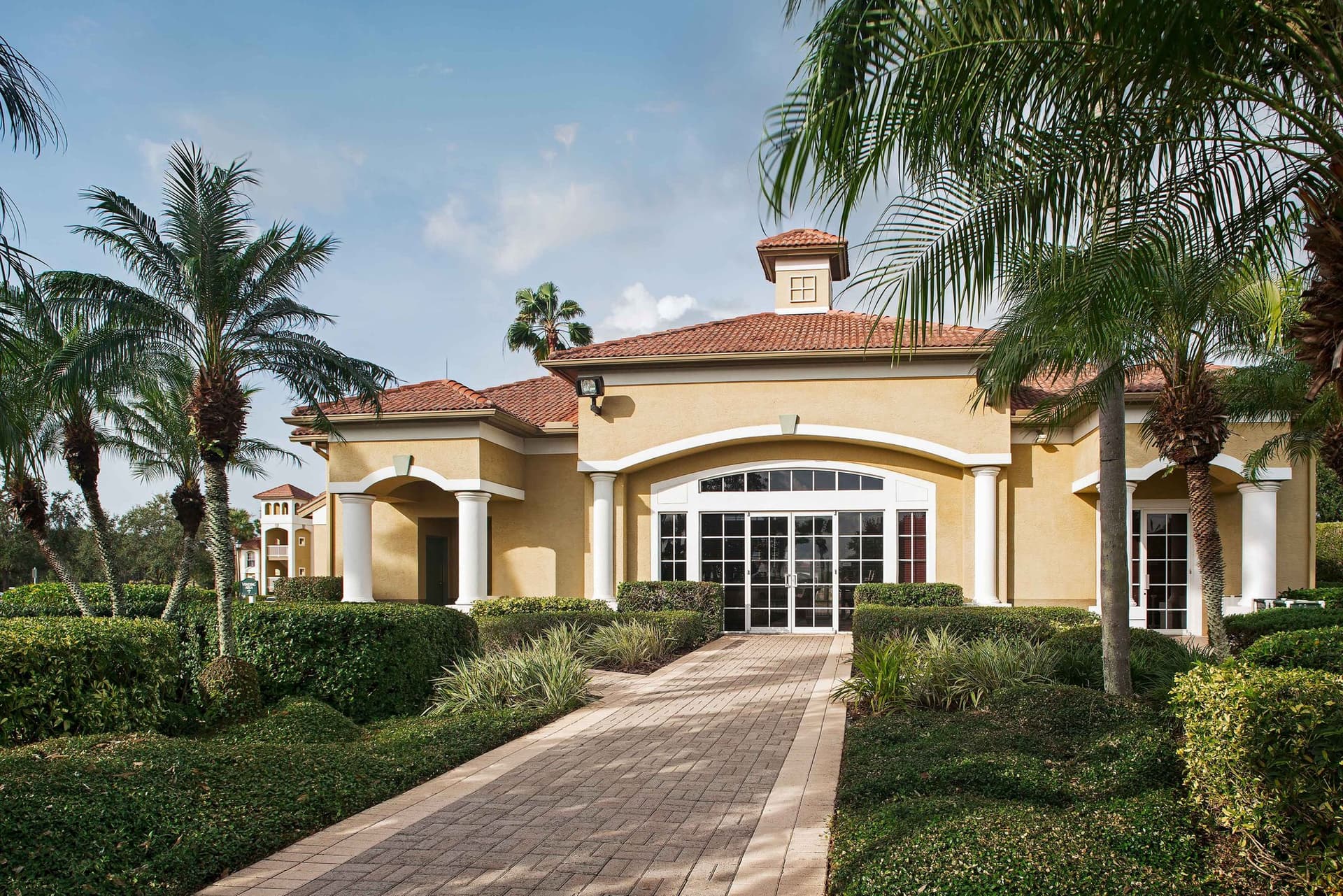 Covered patio with ocean view