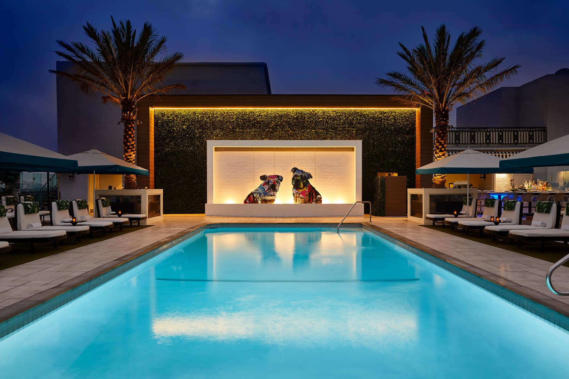 Covered patio with ocean view