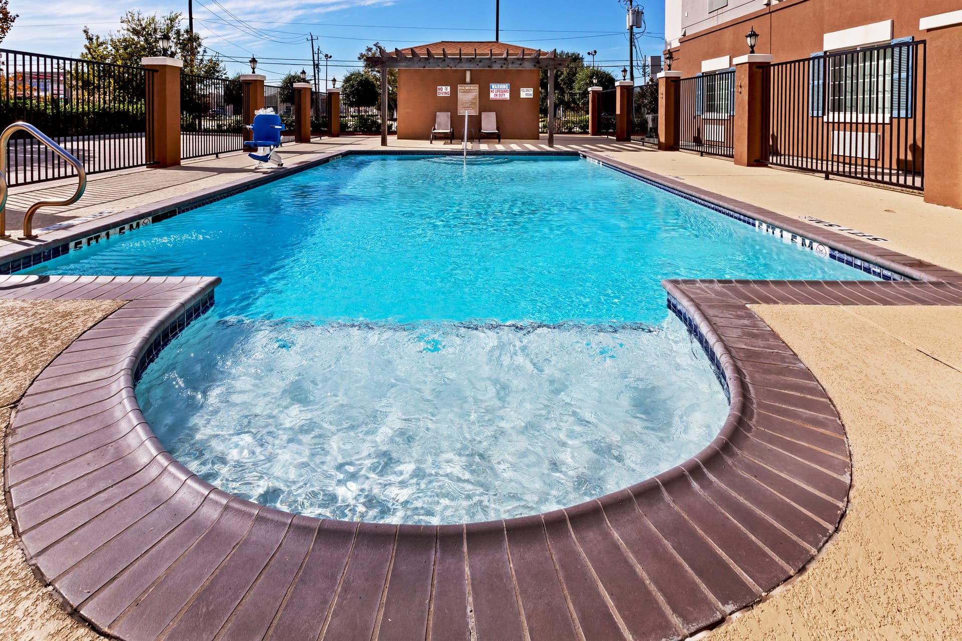 Covered patio with ocean view