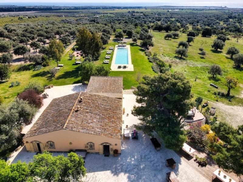 Aerial view of property