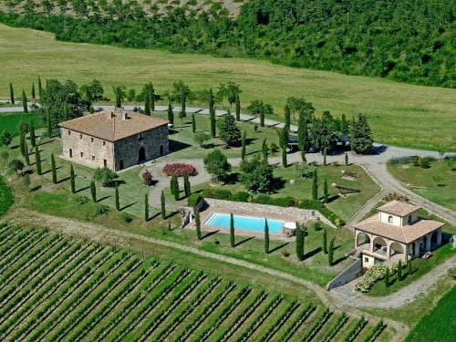 Aerial view of property