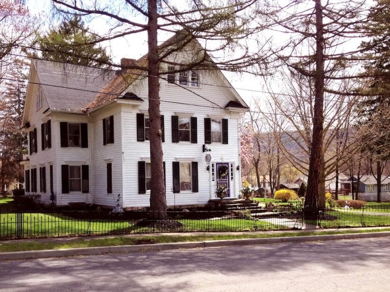 Aerial view of property