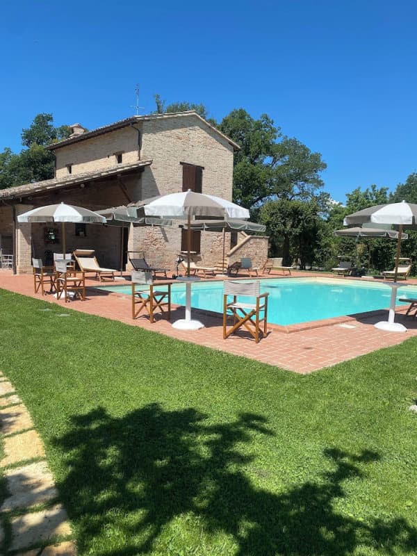 Night scene with hammock