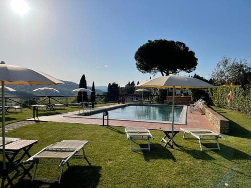 Night scene with hammock