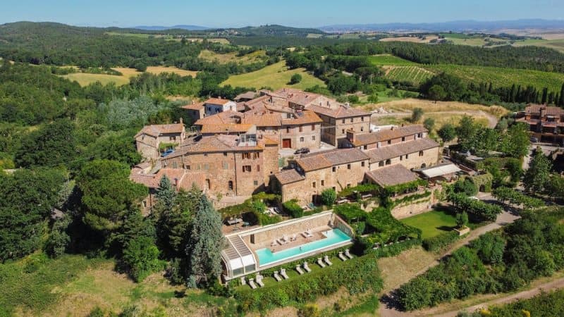 Aerial view of property