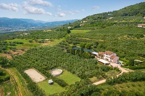 Aerial view of property