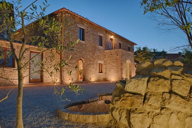 Night scene with hammock