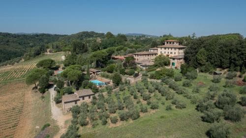 Aerial view of property