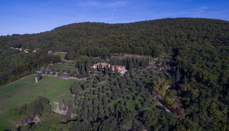 Aerial view of property