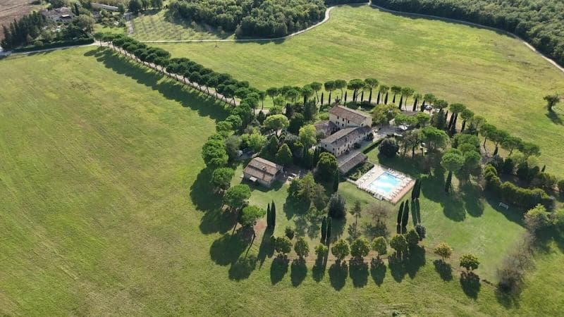 Aerial view of property