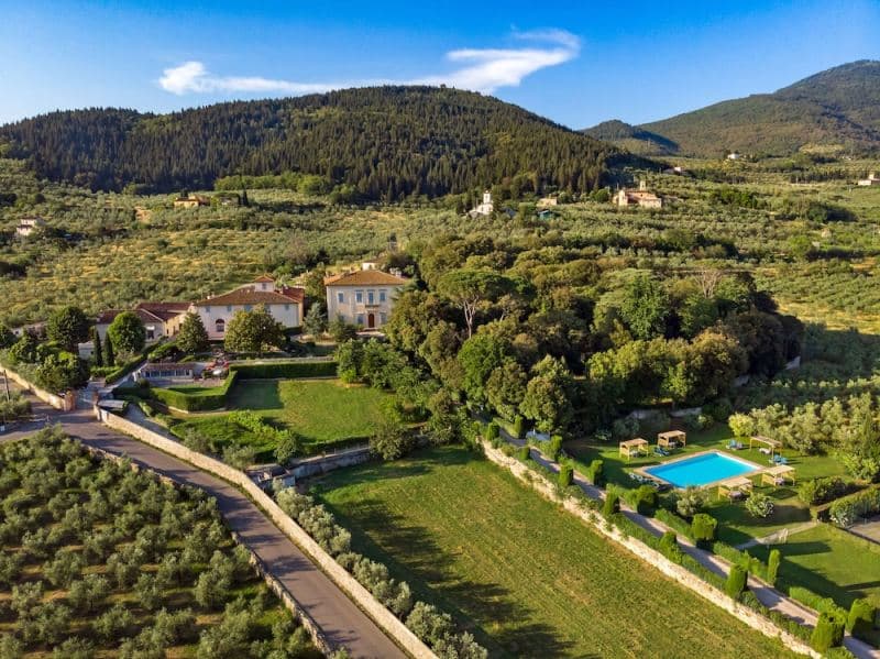 Aerial view of property
