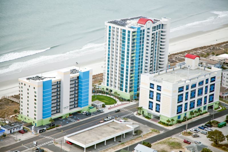 Aerial view of property
