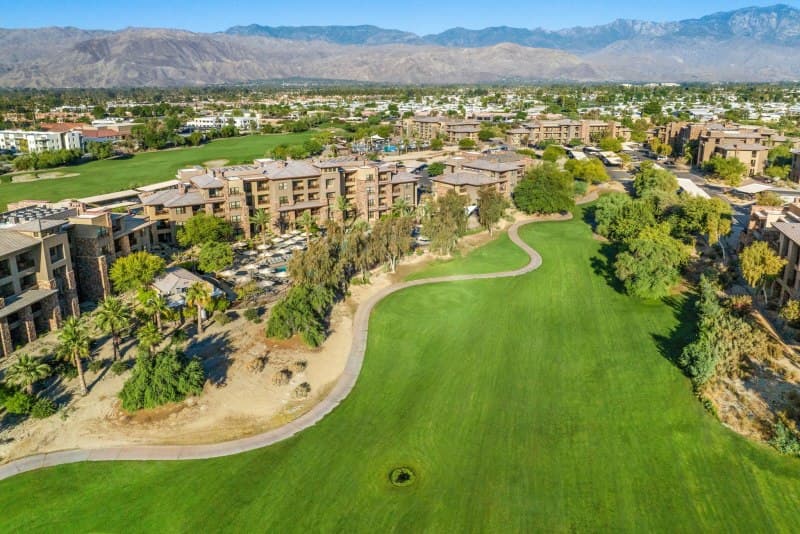 Aerial view of property