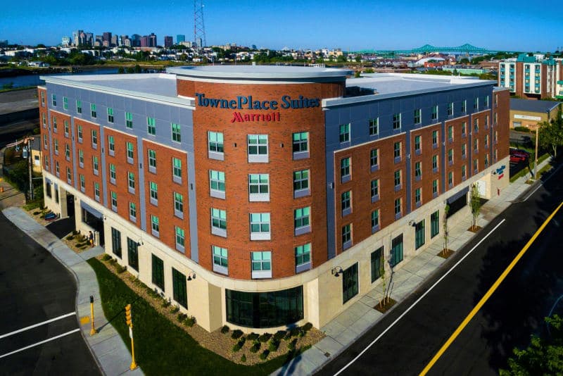 Aerial view of property
