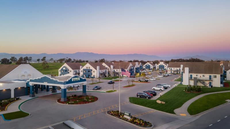 Aerial view of property