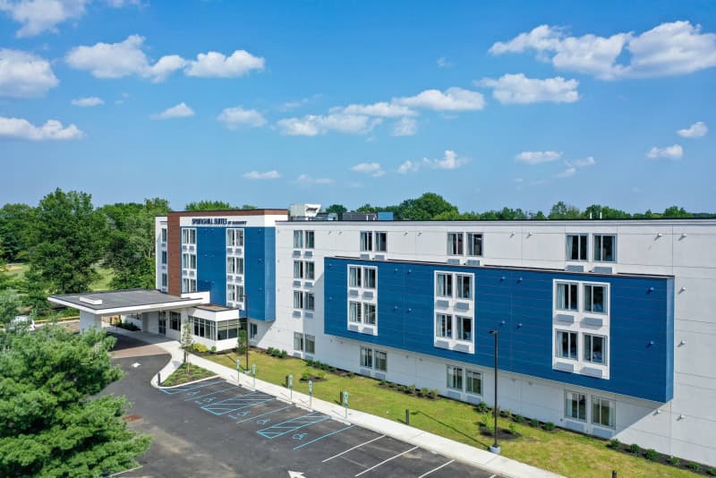 Aerial view of property