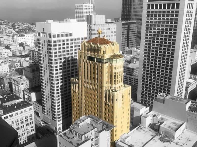 Aerial view of property