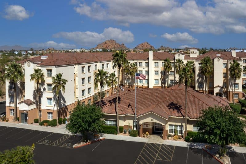 Aerial view of property