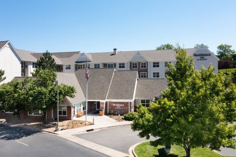 Aerial view of property