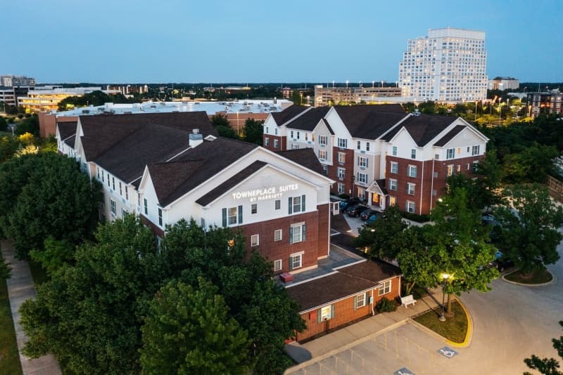 Aerial view of property