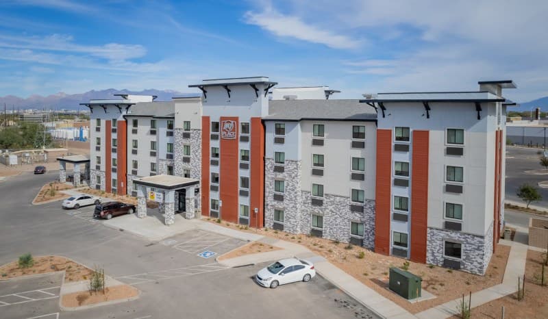 Aerial view of property