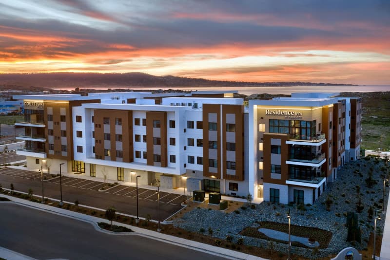 Aerial view of property