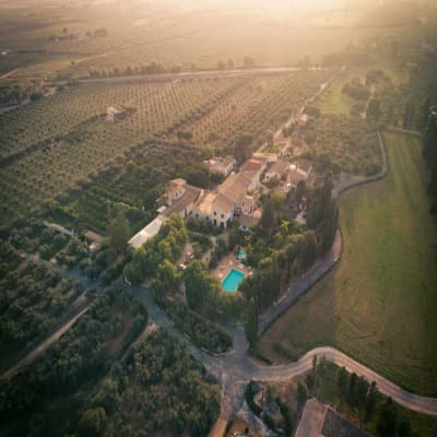 Aerial view of property