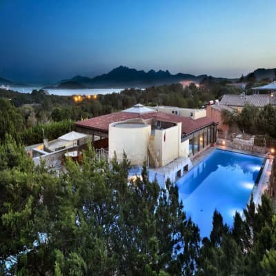Aerial view of property