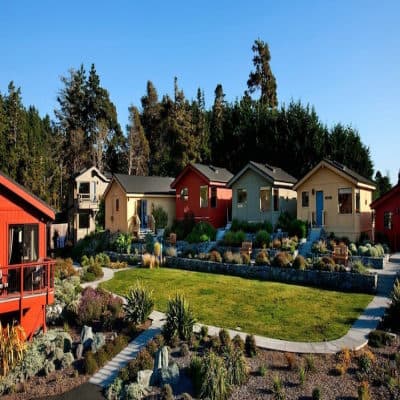 Aerial view of property