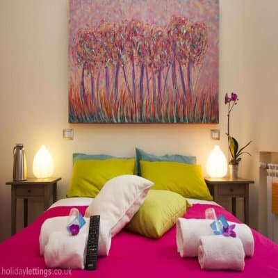 Night scene with hammock