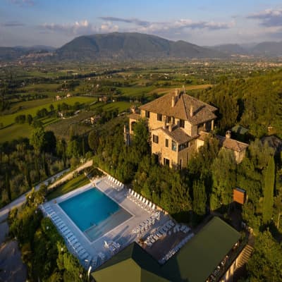Aerial view of property