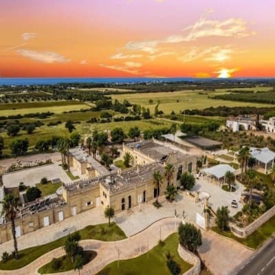 Aerial view of property