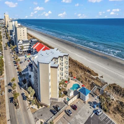 Aerial view of property