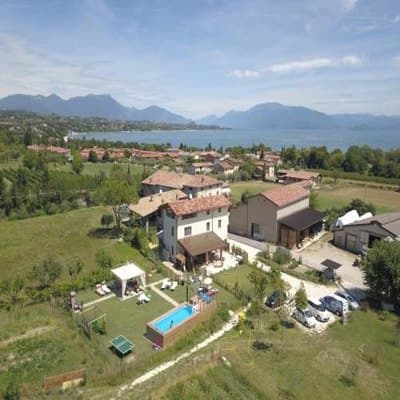 Aerial view of property