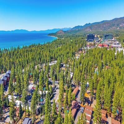 Aerial view of property