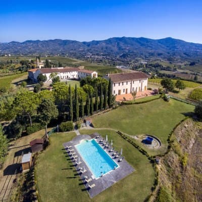 Aerial view of property