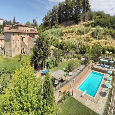 Aerial view of property