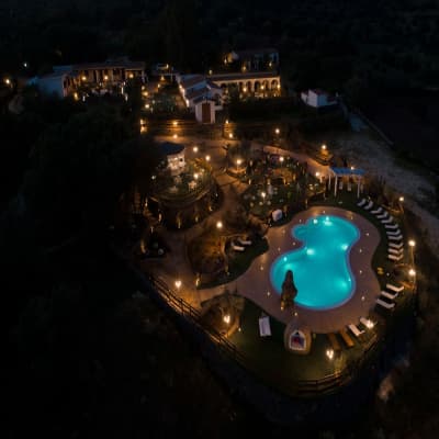 Aerial view of property