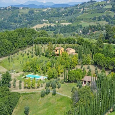 Aerial view of property