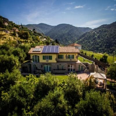 Aerial view of property