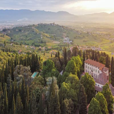 Aerial view of property