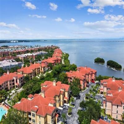 Aerial view of property