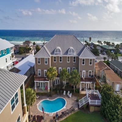 Aerial view of property