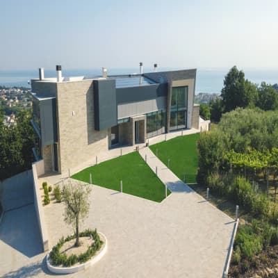 Aerial view of property