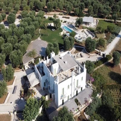 Aerial view of property