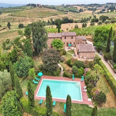 Aerial view of property