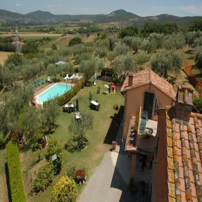 Aerial view of property