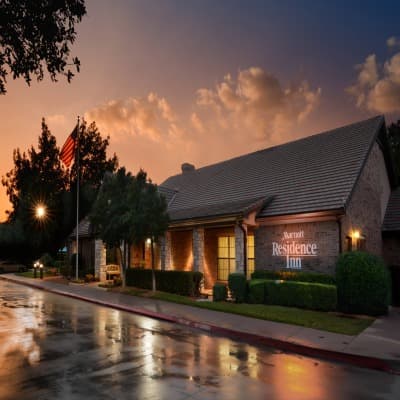 Night scene with hammock